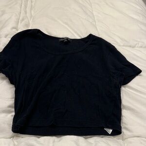 Topshop Elegant Black Crop Top